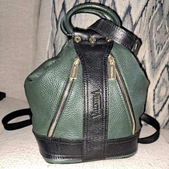 Bucket Bag Valentina Convertible Backpack VALENTINA Pebbled